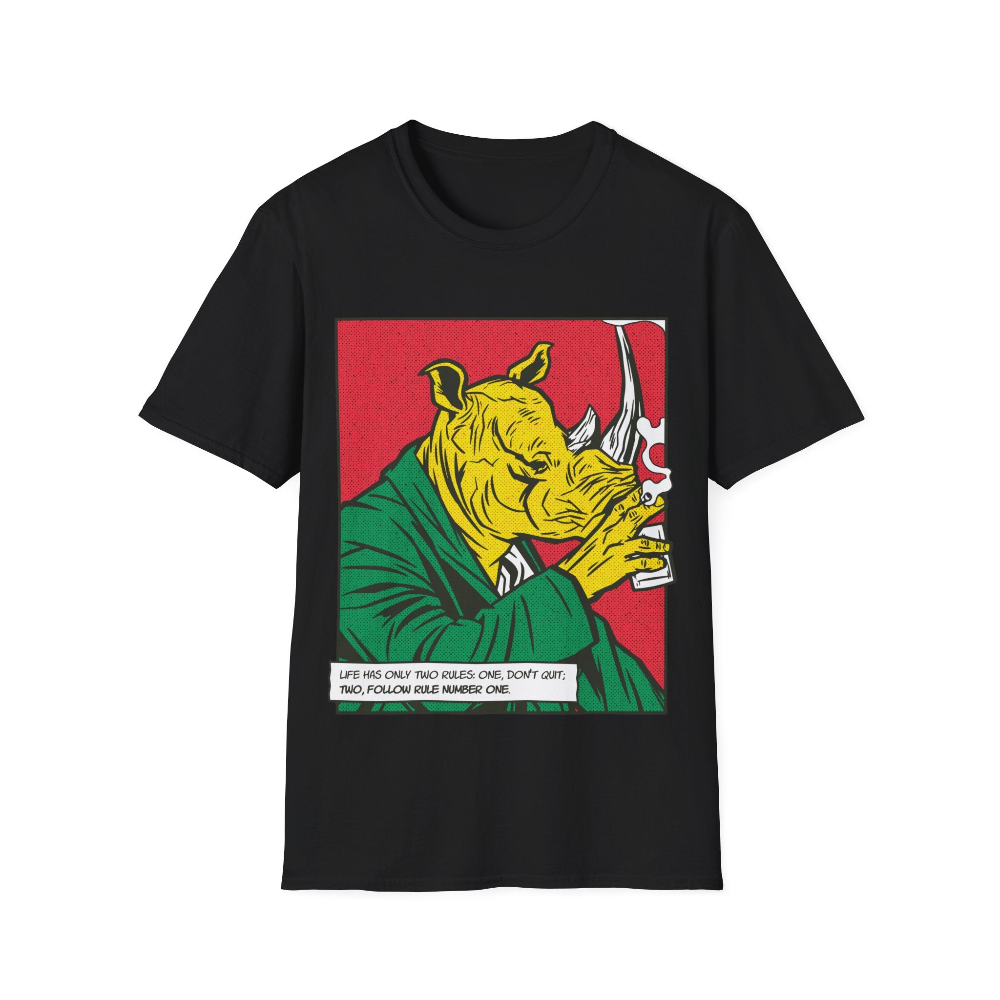 Rhinoceros - Comic Mafia - Unisex T-Shirt - Front Print