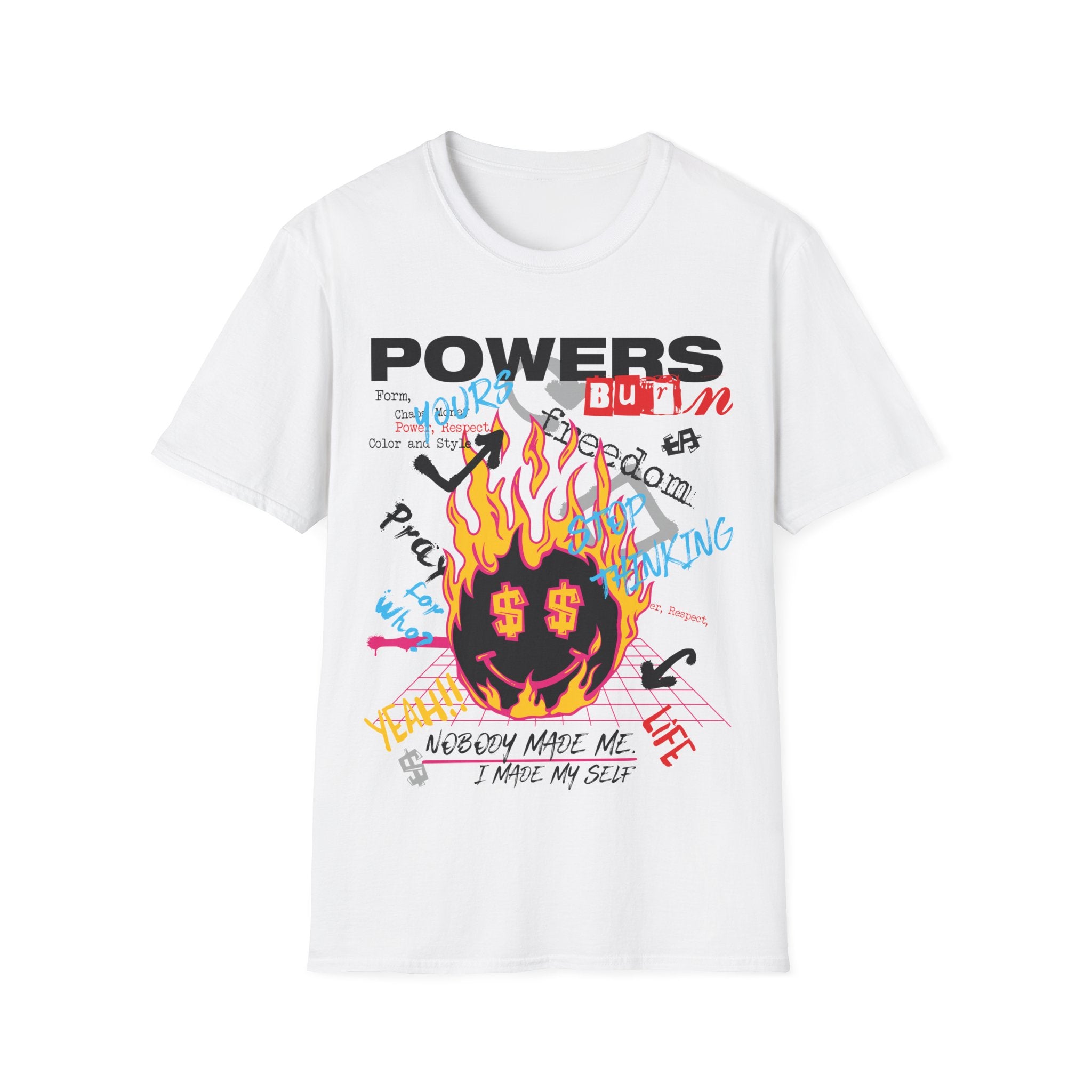 Power Burn Freedom - Streetwear - Joker Edition - Unisex T-Shirt