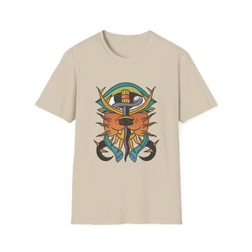 Sword Tattoo - Old School Tattoo - Front Design - Premium Bio Unisex T-Shirt - Pure Face Streetwear