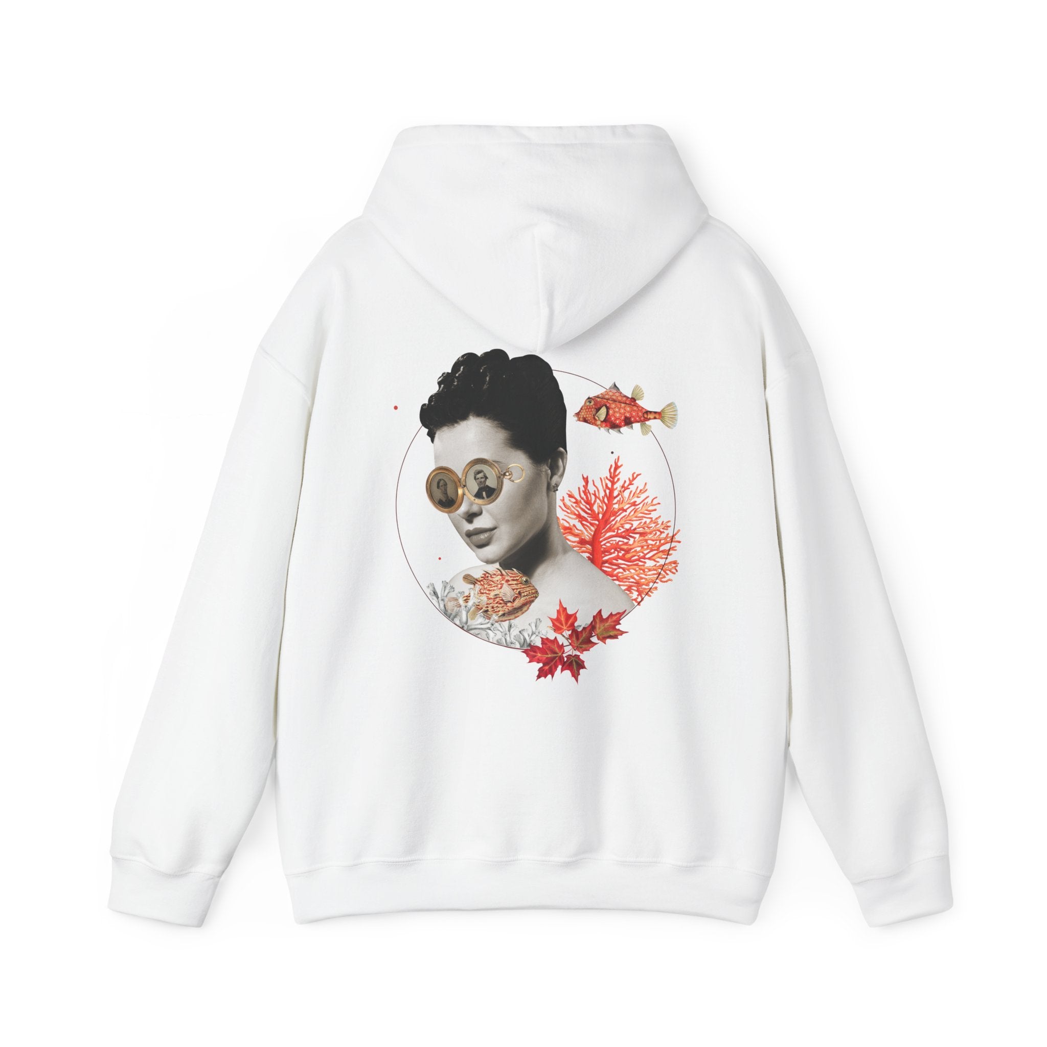 Coral - Quirky Collage - Unisex Hoodie