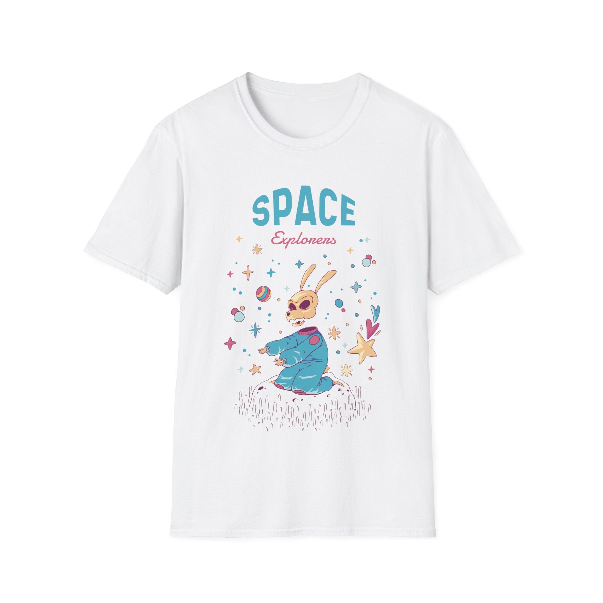 Space explorers skeleton Rabbit - Monsters in space - Unisex T-Shirt