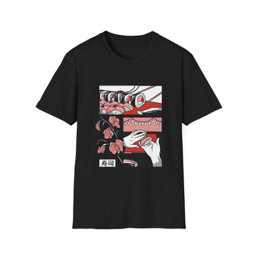 Japanese Sushi Food - Slice Of Life - Front Design - Premium Bio Unisex T-Shirt - Pure Face Streetwear