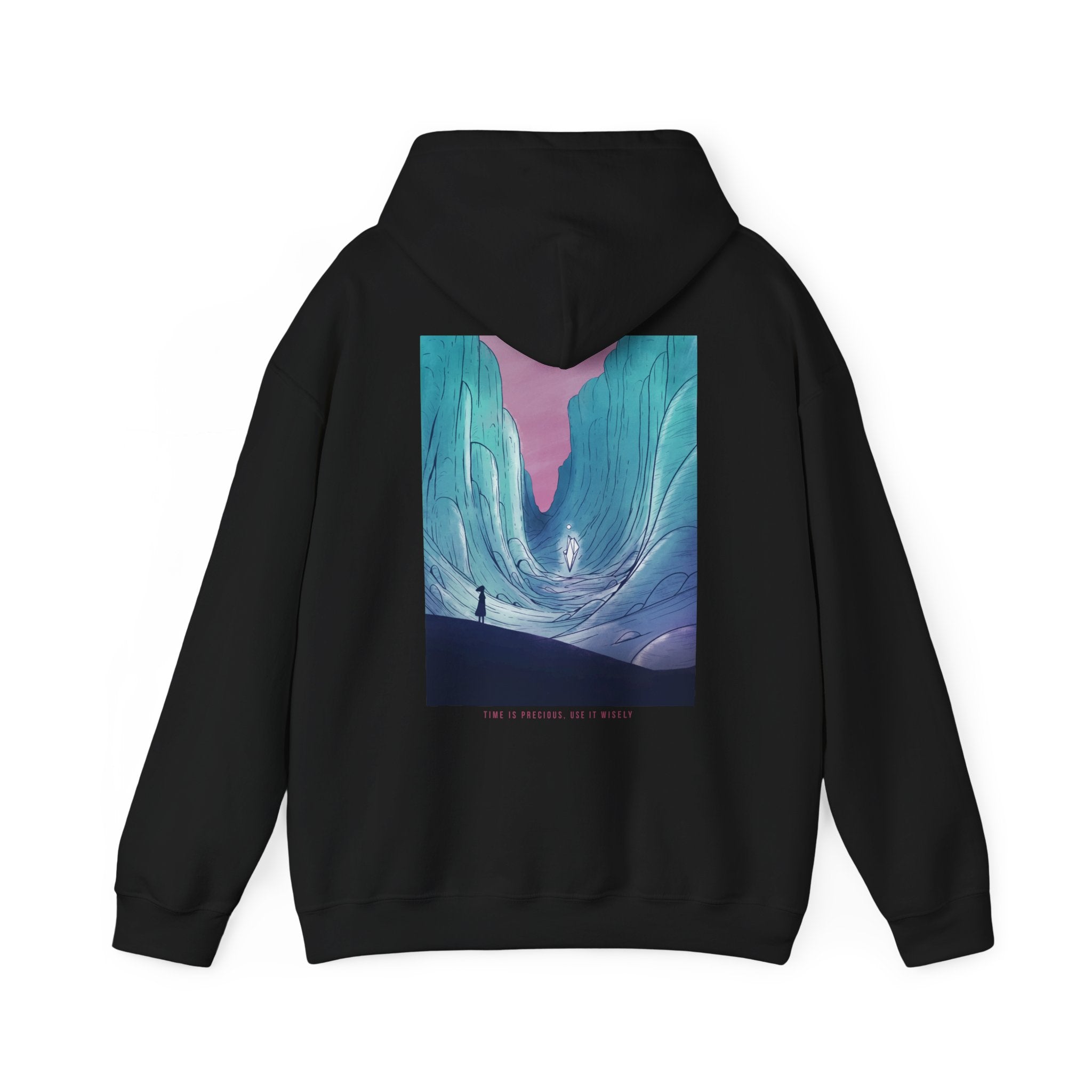 Ice Fantasy Landscape - Watercolor Fantasy - Unisex Hoodie