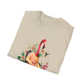 Flamingo - Animal Human - Front Design - Premium Bio Unisex T-Shirt - Pure Face Streetwear