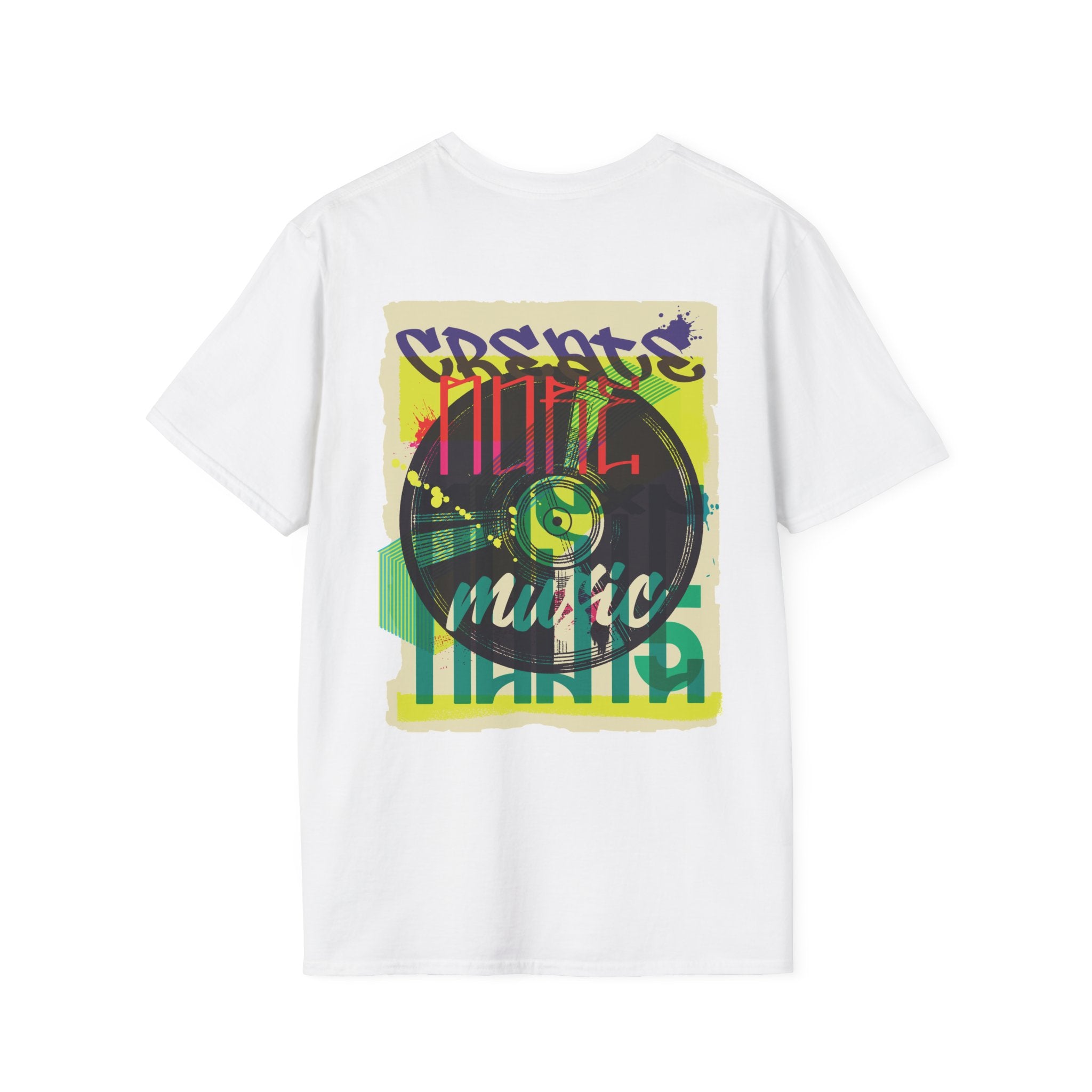 Vinyl Record - Urban Graffiti - Unisex T-Shirt - Back Print