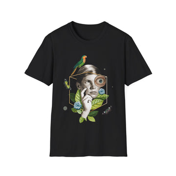 Parrot - Quirky Collage - Unisex T-Shirt - Front Print