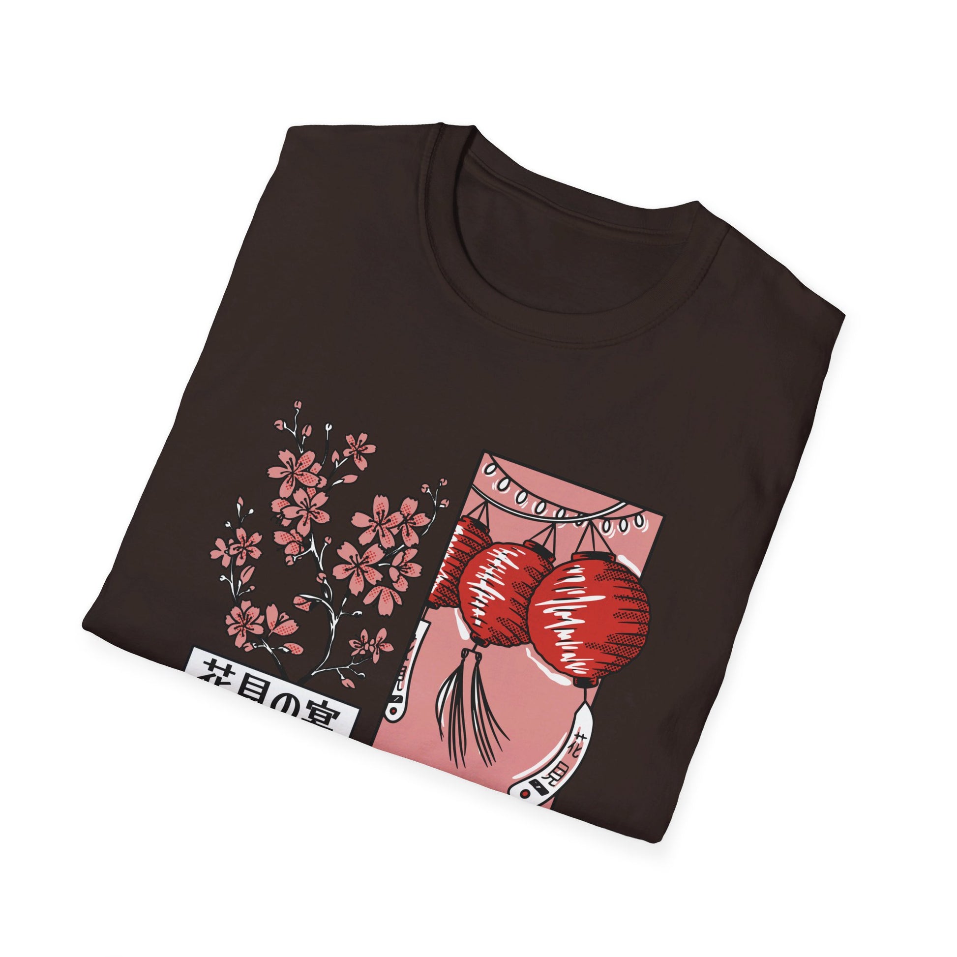 Japanese Cherry Blossom Picnic - Slice Of Life - Front Design - Premium Bio Unisex T-Shirt - Pure Face Streetwear