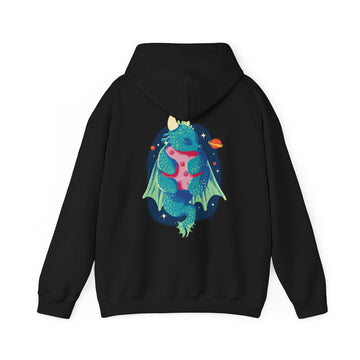 Dragon hugging Planet - Fairytale Dragons - Unisex Hoodie