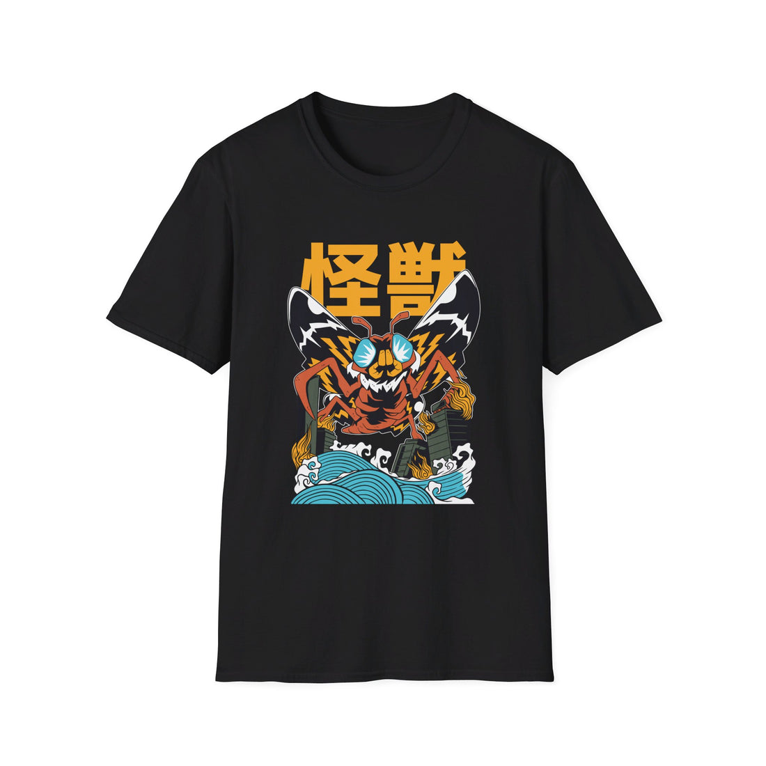 Moth - Kaiju Monster - Front Design - Premium Bio Unisex T-Shirt - Pure Face Streetwear