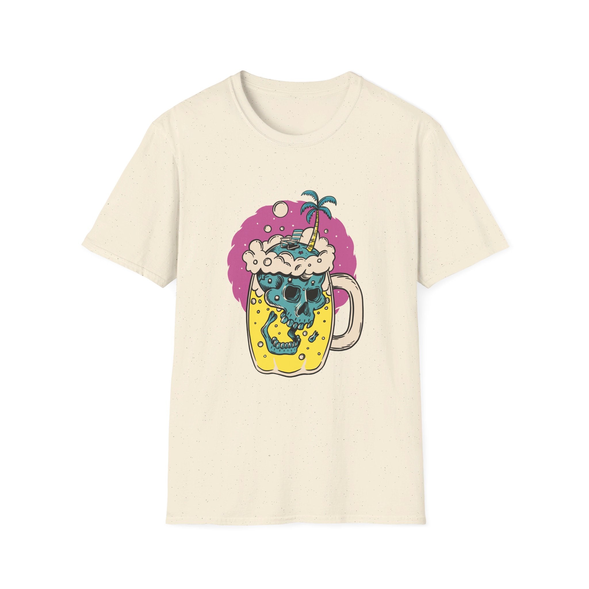 Skull Bear - Summer Skulls - Front Design - Premium Bio Unisex T-Shirt