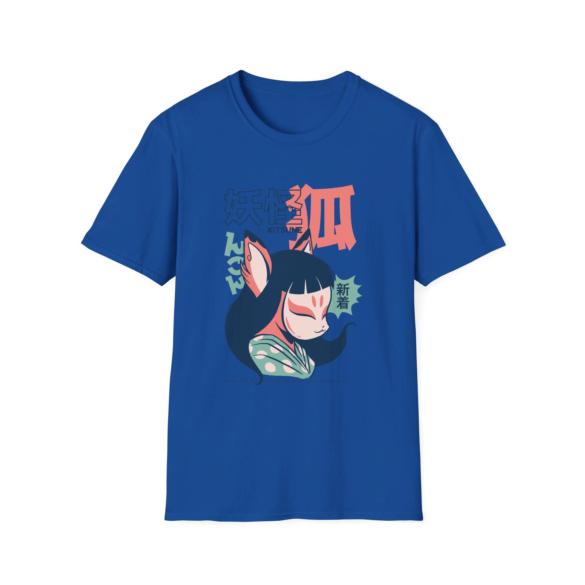 Kitsune - Japanese Yokai - Front Design - Premium Bio Unisex T-Shirt - Pure Face Streetwear