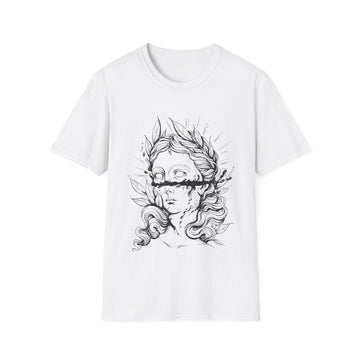 Dark Greek Statue - Hand Drawn Dark Gothic - Unisex T-Shirt