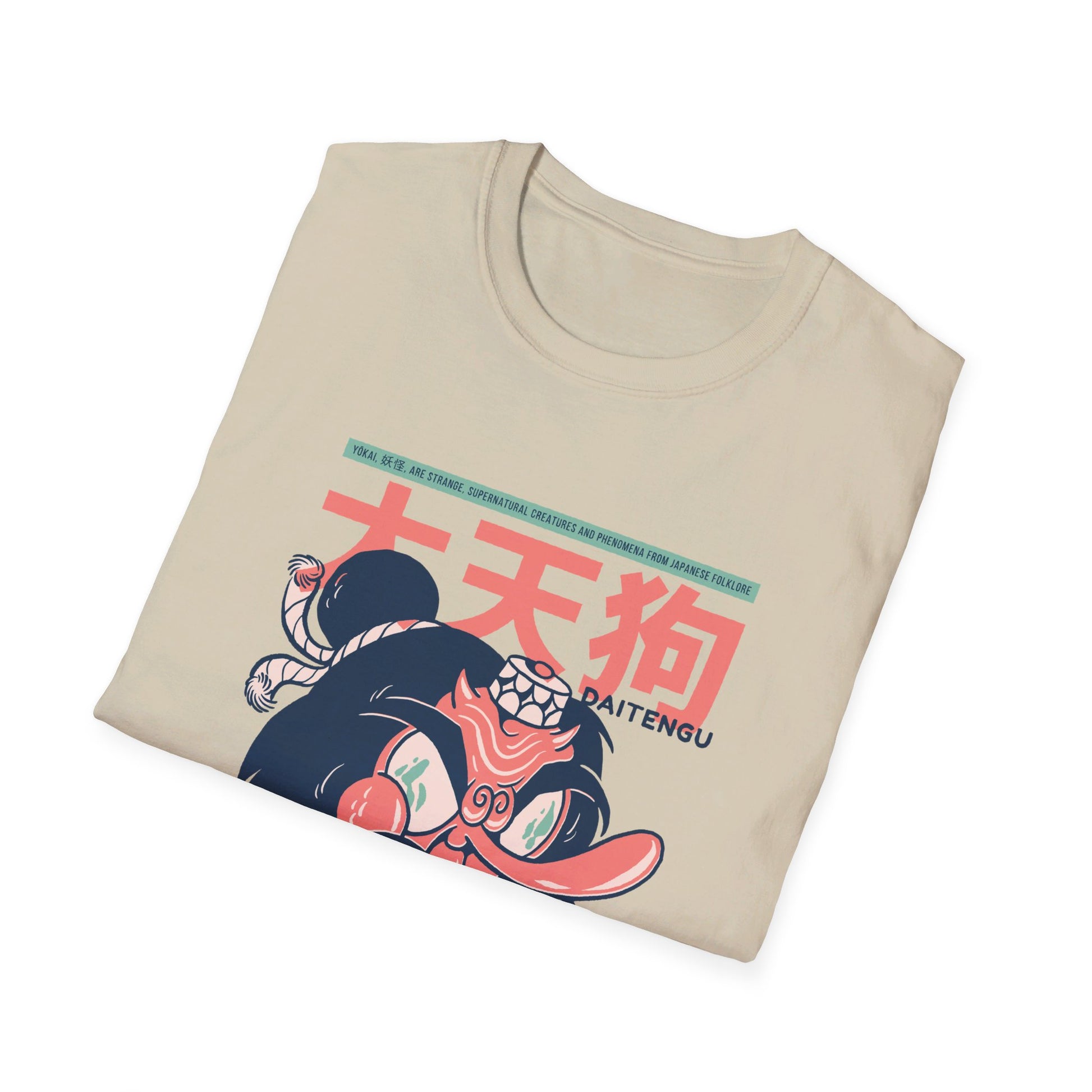 Daitengu - Japanese Yokai - Front Design - Premium Bio Unisex T-Shirt - Pure Face Streetwear