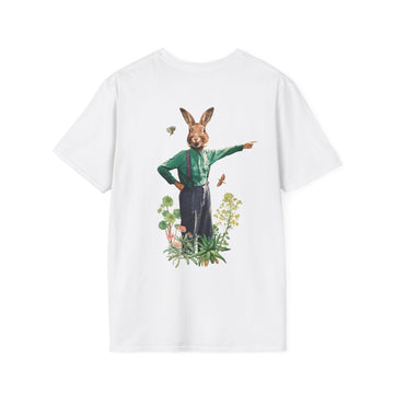 Rabbit - Animal Human - Unisex T-Shirt - Back Print