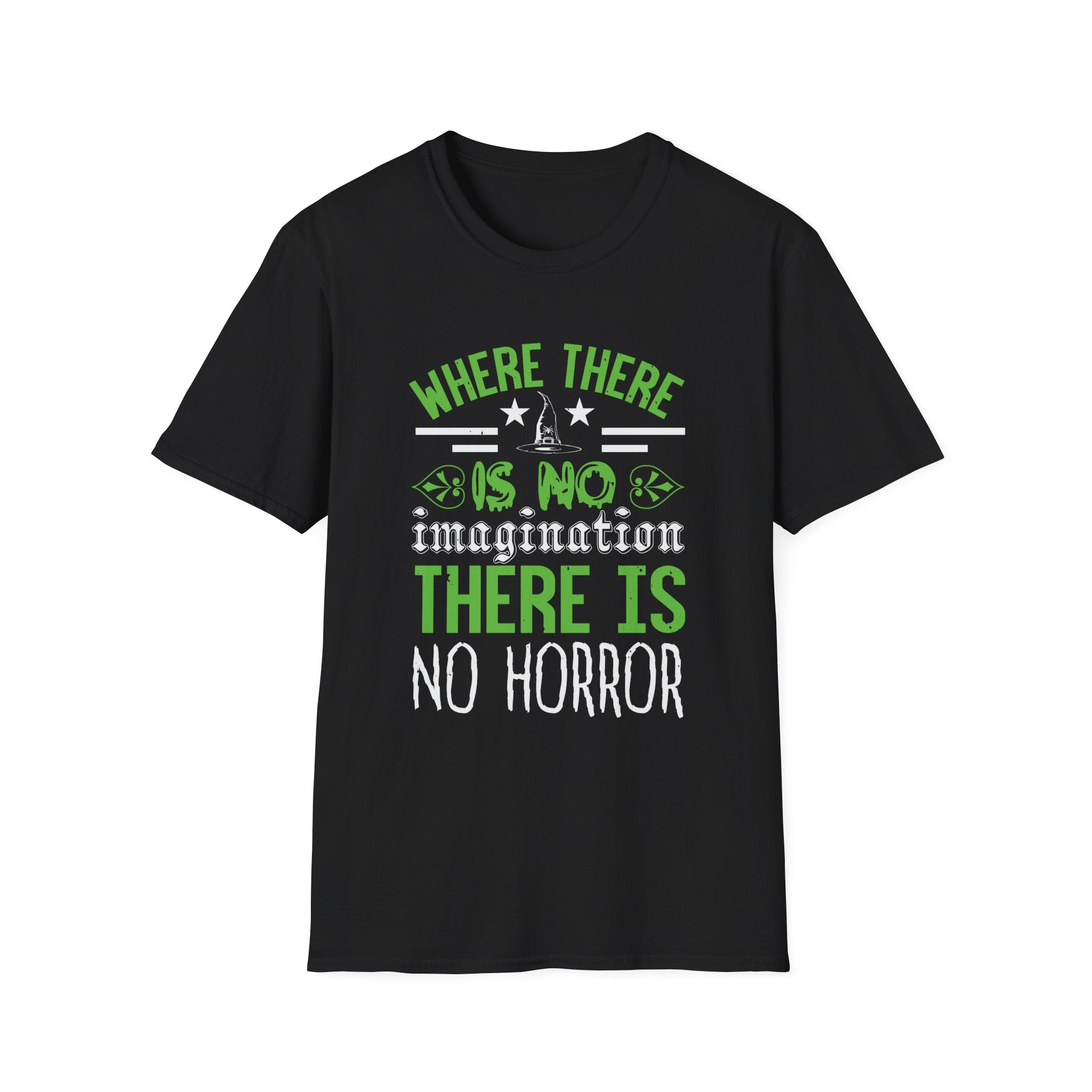 Where there is no imagination there is no Horror - Halloween - Front Design - Premium Bio Unisex T-Shirt