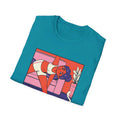 Girl doing Yoga with Cat - Cozy at Home - Front Design - Premium Bio Unisex T-Shirt - Pure Face Streetwear