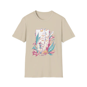 Lily - Flowers with Fairies - Front Design - Premium Bio Unisex T-Shirt