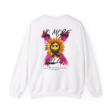 No more Rules - Streetwear - Joker - Back Design - Premium Unisex Heavy Blend™ Crewneck Sweatshirt