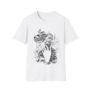 Death Potion drawing - Hand Drawn Dark Gothic - Unisex T-Shirt