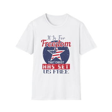 it is for freedom that christ has set us free - American Patriots - Front Design - Premium Bio Unisex T-Shirt