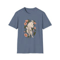 Hare Rabbit Ivy Flowers - Animals In Nature - Front Design - Premium Bio Unisex T-Shirt - Pure Face Streetwear