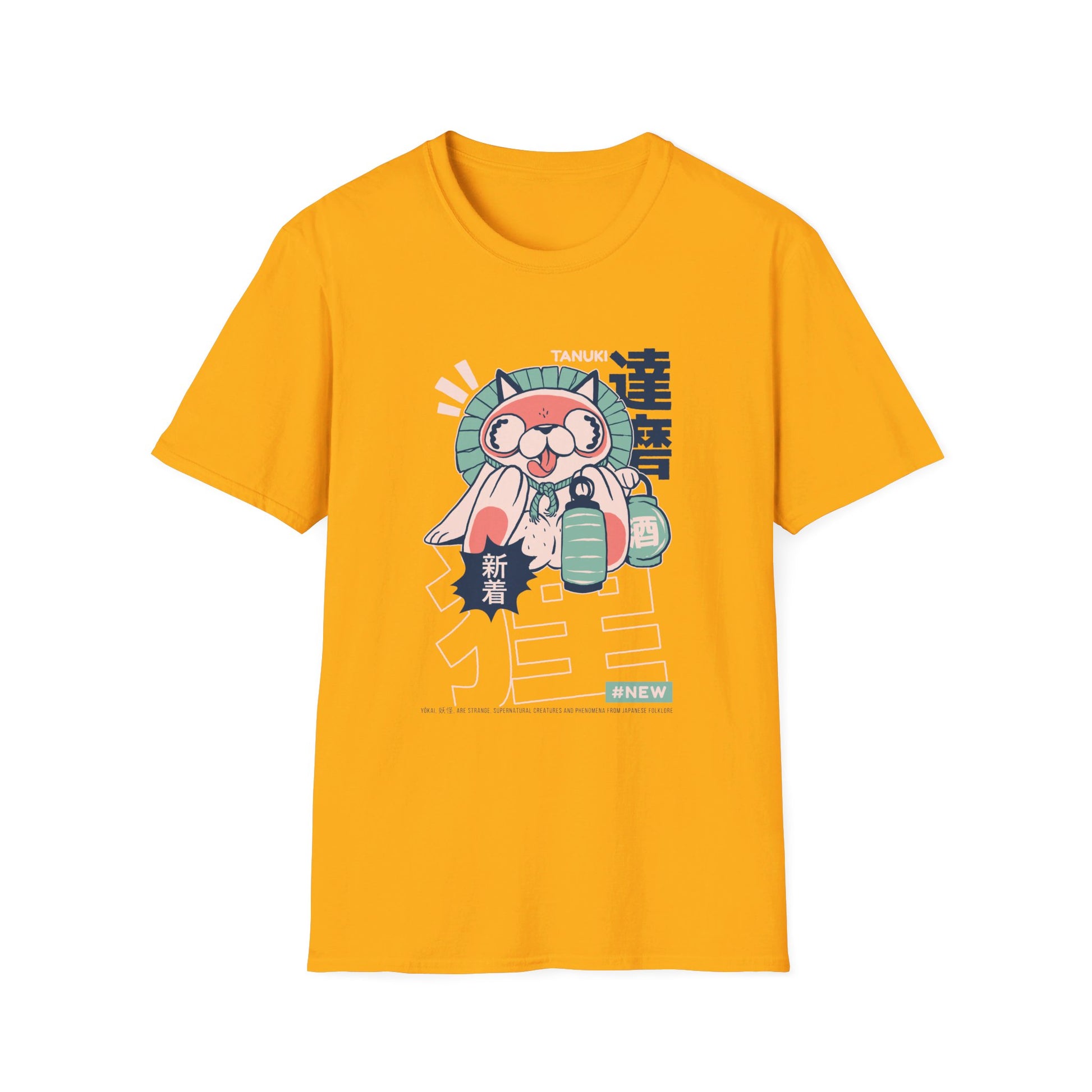 Tanuki - Japanese Yokai - Front Design - Premium Bio Unisex T-Shirt - Pure Face Streetwear