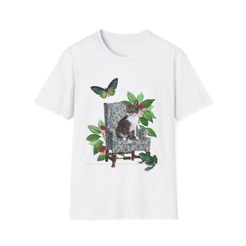 Cat - Quirky Collage - Unisex T-Shirt - Front Print