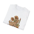 Baby Goat Sunnflowers - Animals In Nature - Front Design - Premium Bio Unisex T-Shirt - Pure Face Streetwear