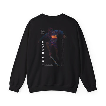 Skate Catch Me - Exposure Streetwear - Back Design - Premium Unisex Heavy Blend™ Crewneck Sweatshirt