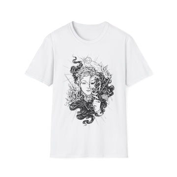 Lady Darkness - Hand Drawn Dark Gothic - Unisex T-Shirt