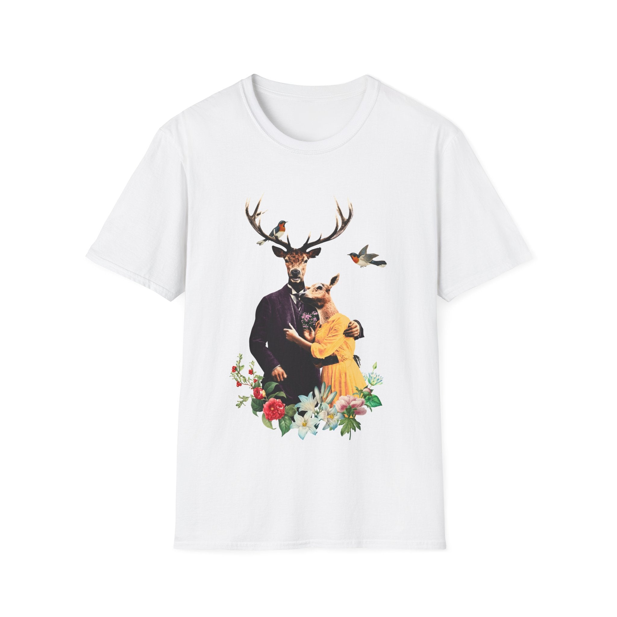 Deers - Animal Human - Unisex T-Shirt - Front Print