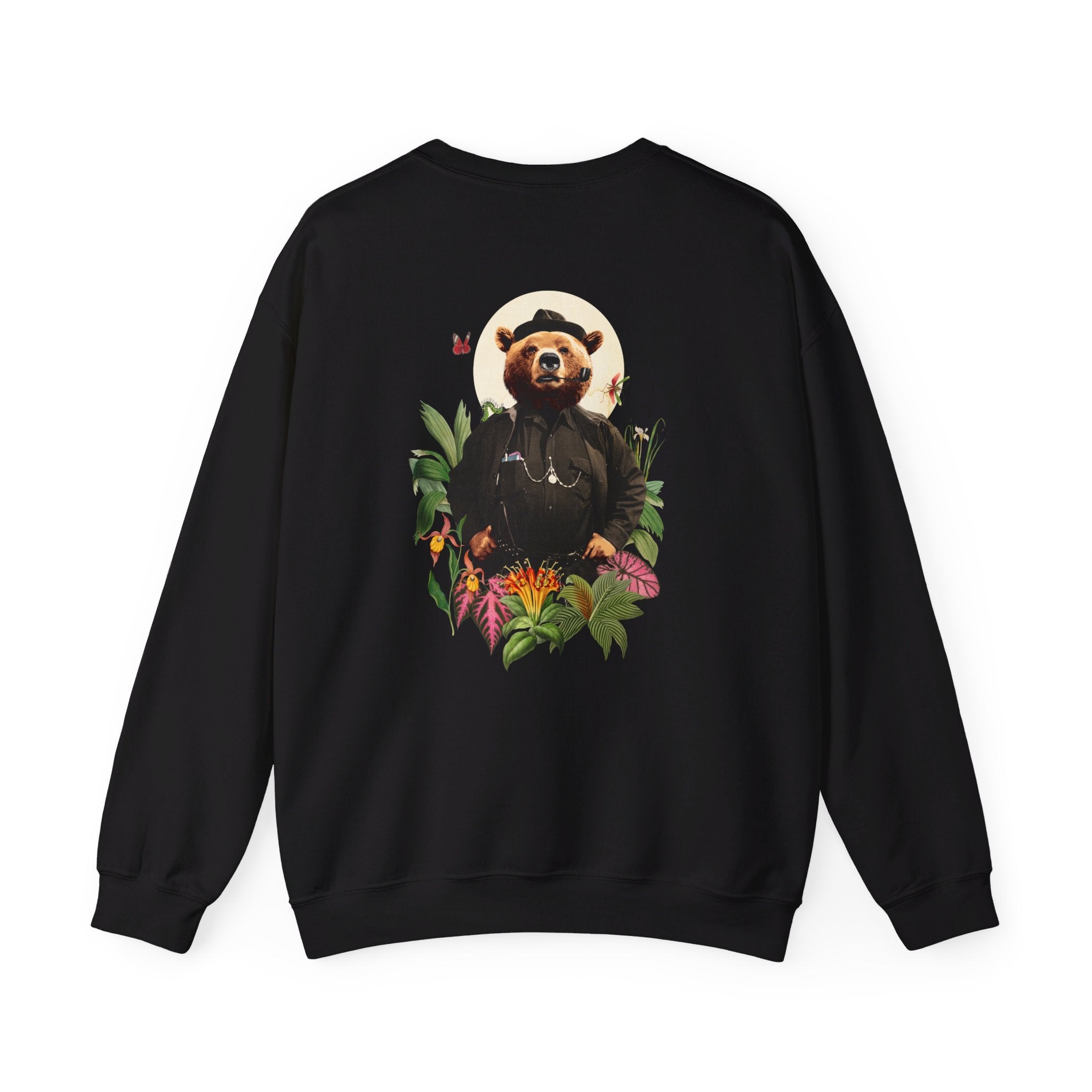 Bear - Animal Human - Back Design - Premium Unisex Heavy Blend™ Crewneck Sweatshirt