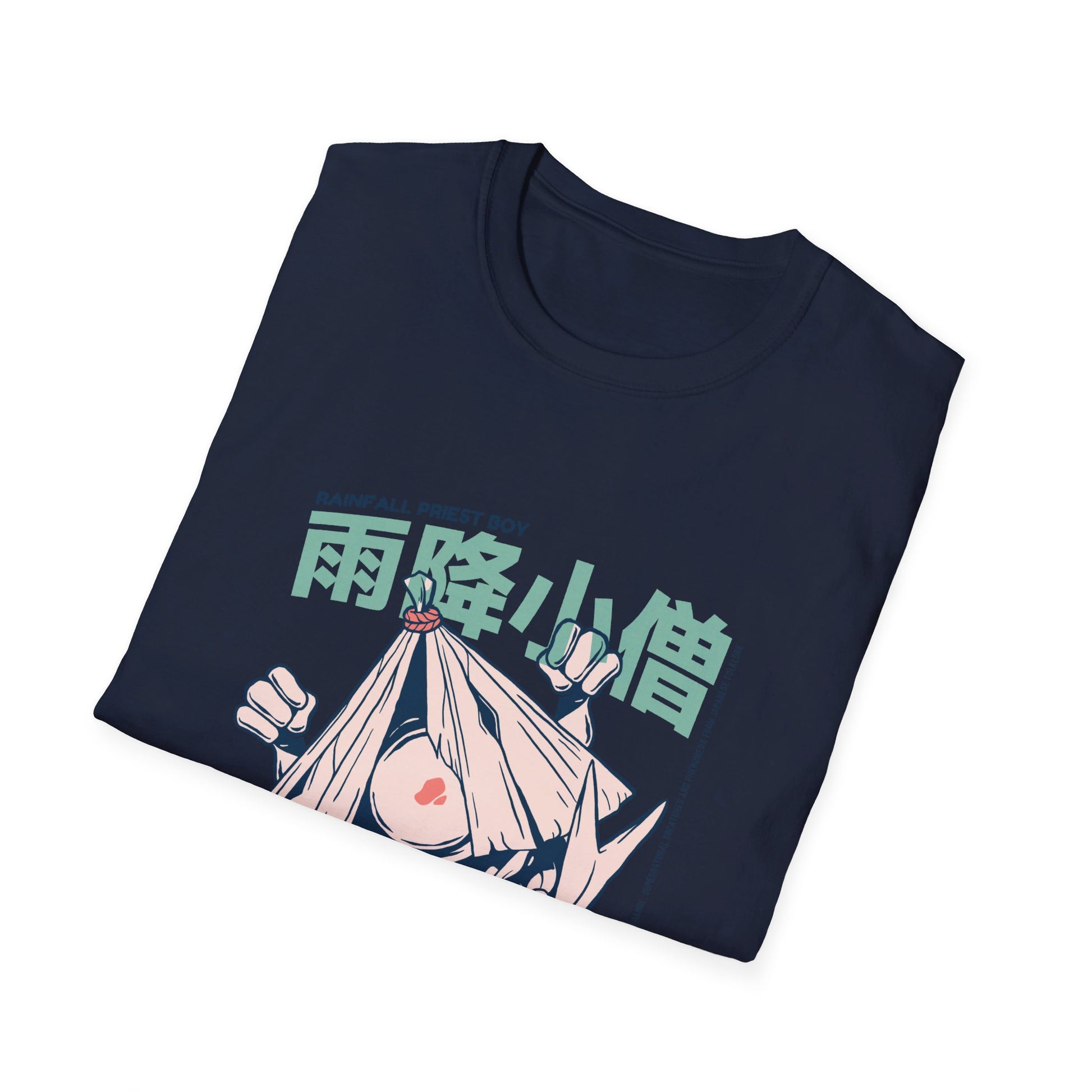 Amefuri Kozo - Japanese Yokai - Front Design - Premium Bio Unisex T-Shirt - Pure Face Streetwear