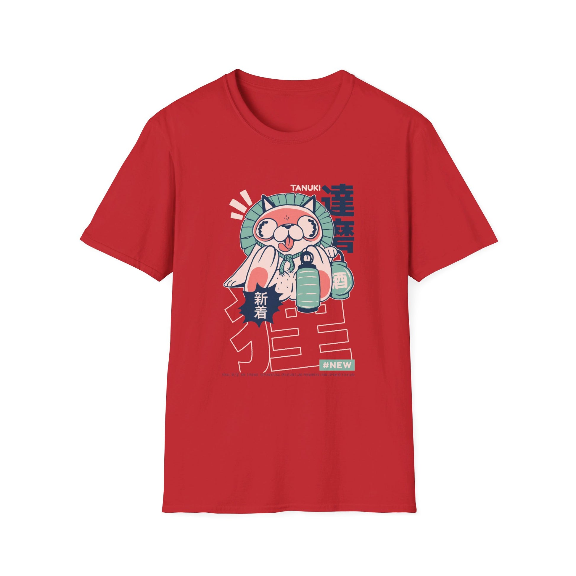 Tanuki - Japanese Yokai - Front Design - Premium Bio Unisex T-Shirt - Pure Face Streetwear