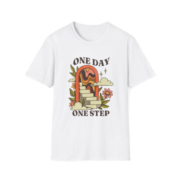 One day one step - Vintage Motivational Quotes - Unisex T-Shirt