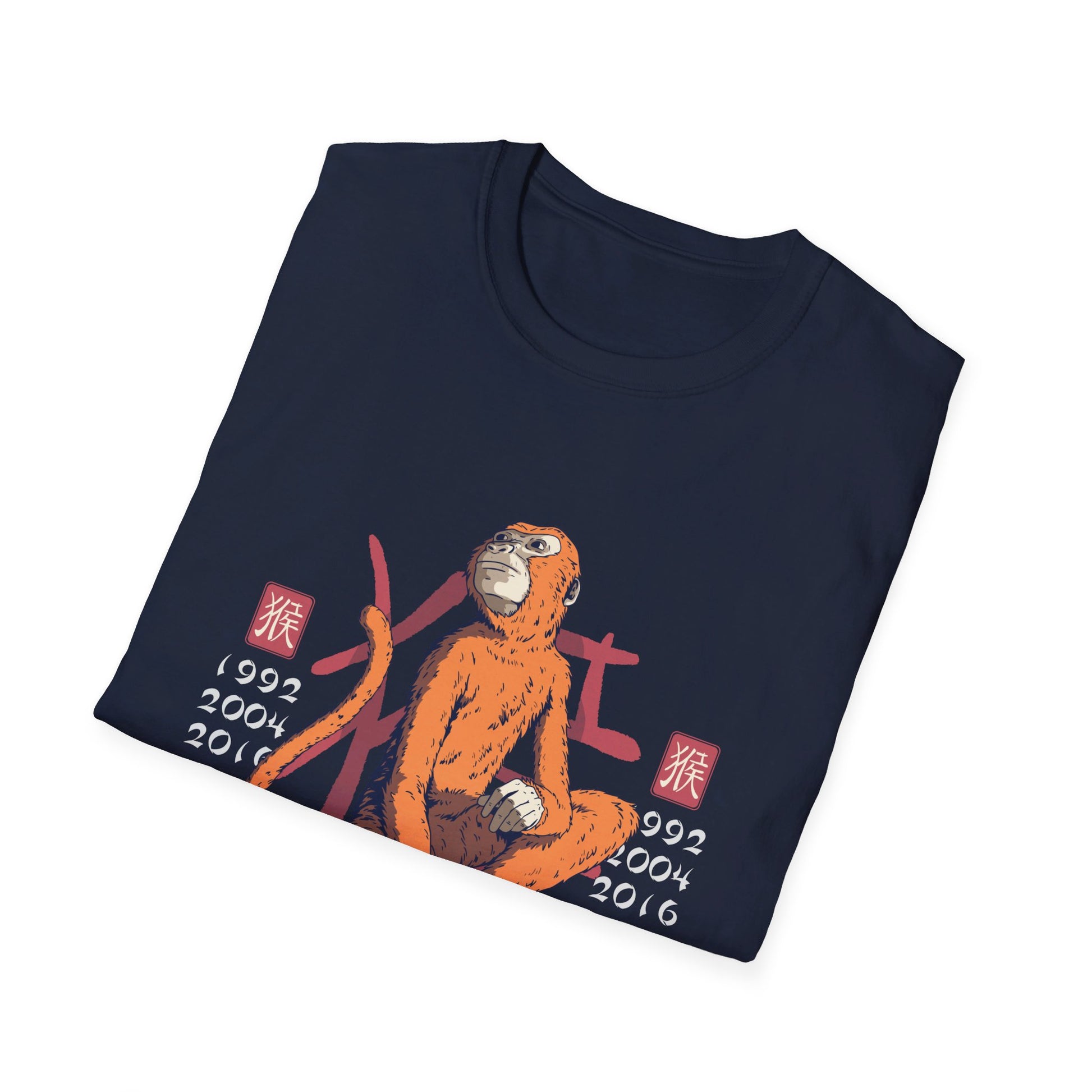 Monkey - Chinese Zodiac Anime - Front Design - Premium Bio Unisex T-Shirt - Pure Face Streetwear