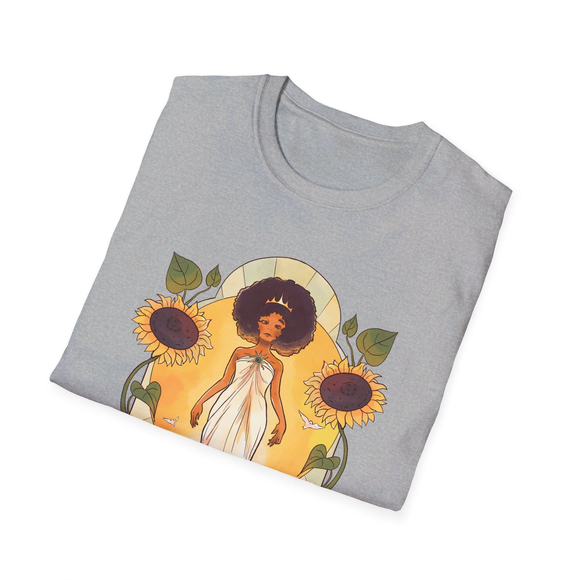 Sunflower Princess - Fairy Tail World - Front Design - Premium Bio Unisex T-Shirt - Pure Face Streetwear