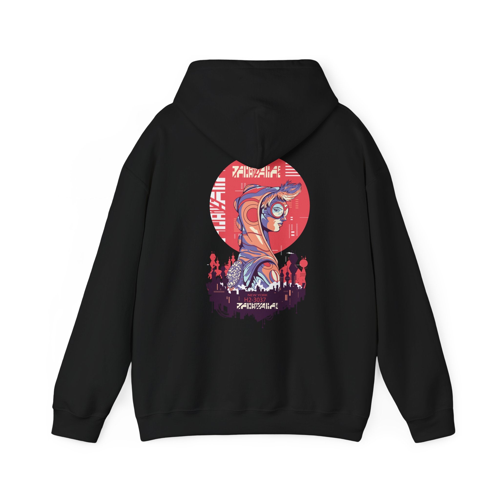 Punk Girl Sci Fi Cyber Urban - Cyberpunk World - Unisex Hoodie