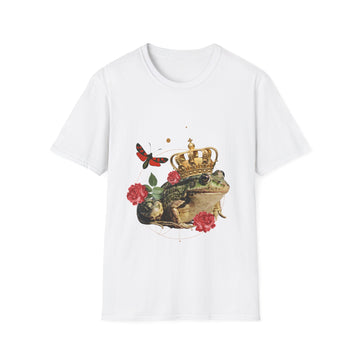 Frog King - Quirky Collage - Unisex T-Shirt - Front Print