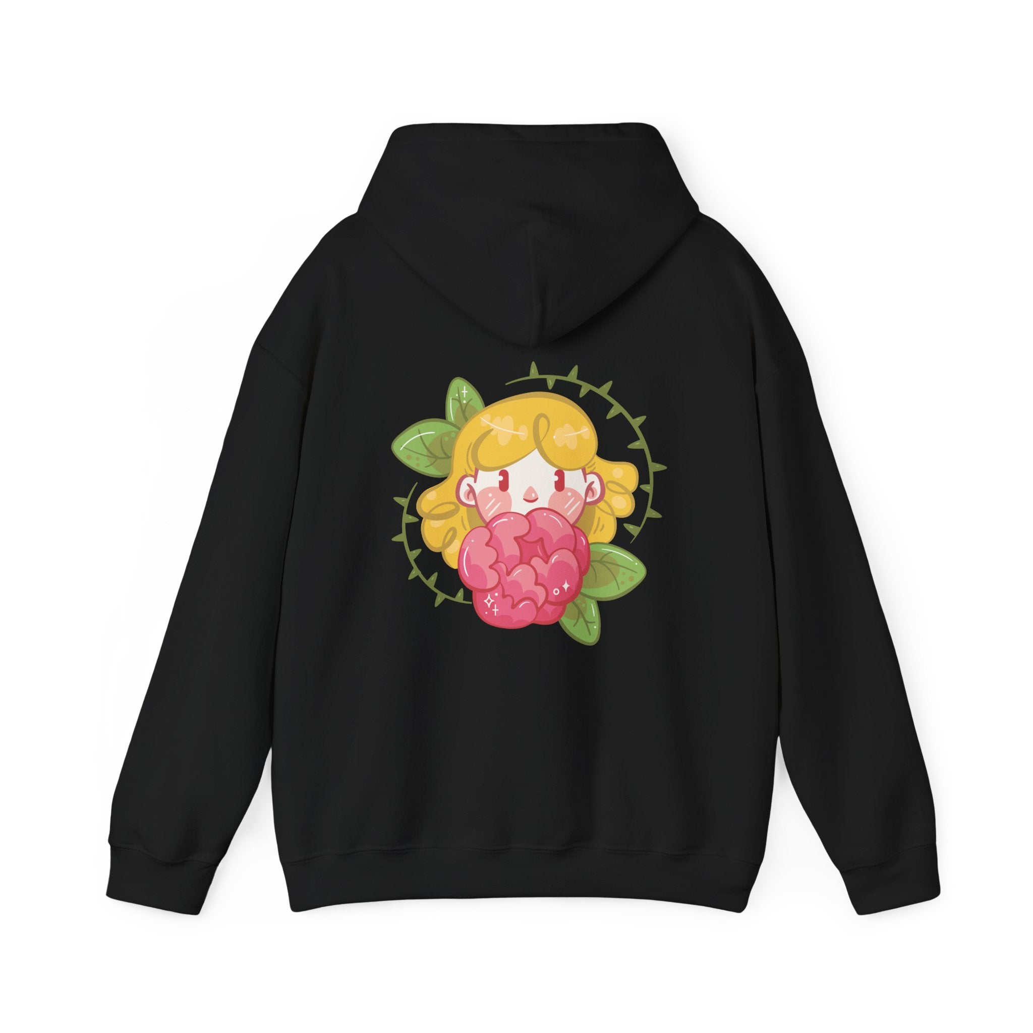 Girl with Flower - Floral Children - Unisex Hoodie