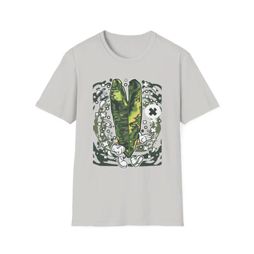 Philodendron Billietiae Variegated - Cartoon Plants - Front Design - Premium Bio Unisex T-Shirt