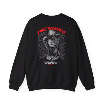 Fake Romance - Streetwear - Gods Way - Back Design - Premium Unisex Heavy Blend™ Crewneck Sweatshirt