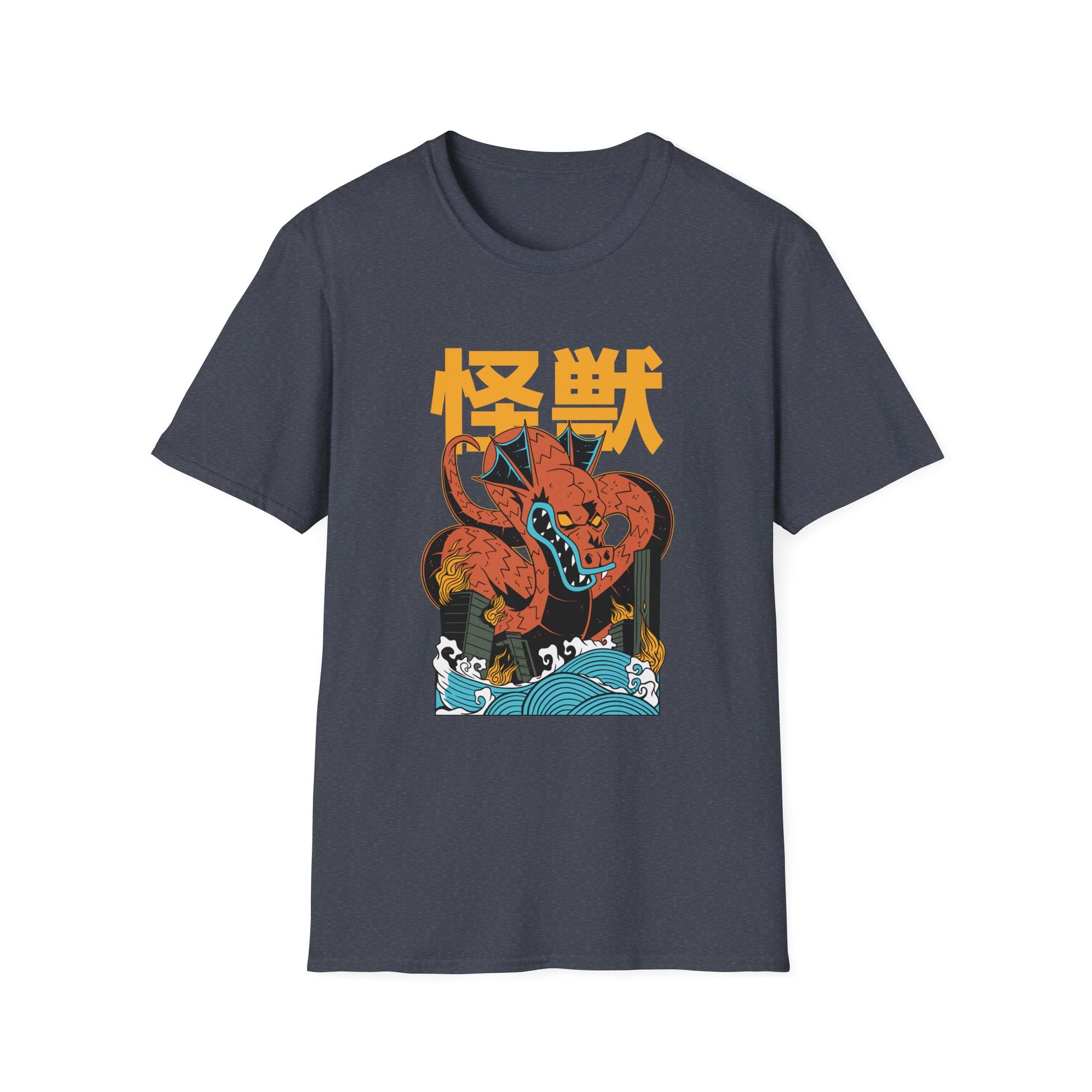 Dragon - Kaiju Monster - Front Design - Premium Bio Unisex T-Shirt - Pure Face Streetwear