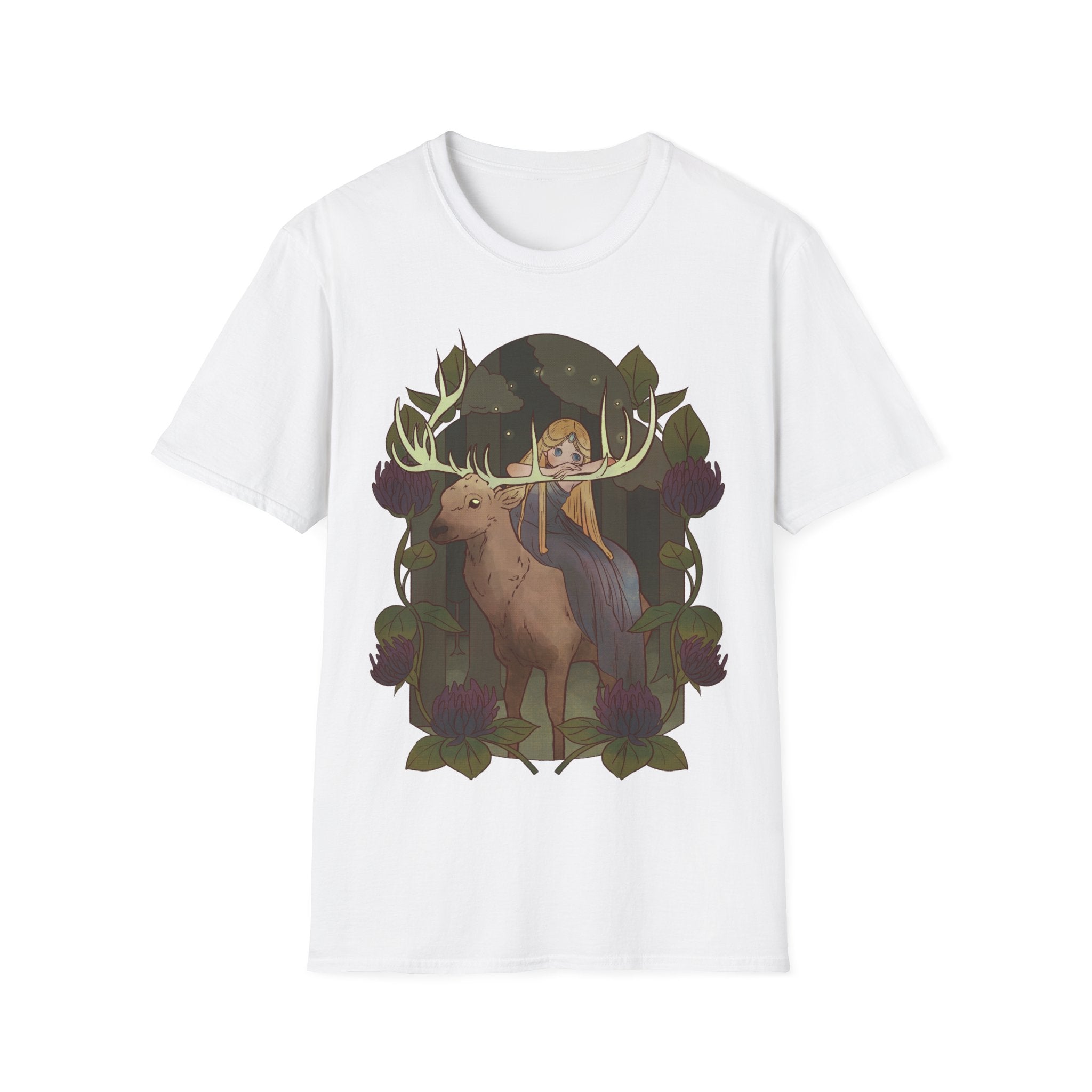 Deer and Fairy - Fairy Tail World - Unisex T-Shirt