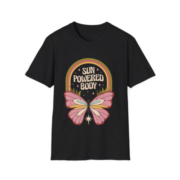 Butterfly Sun powered Body - Hippie Retro - Unisex T-Shirt