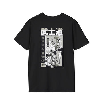 Two Fight - Samurai Manga - Unisex T-Shirt - Back Print