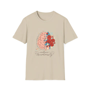 Embrace Neurodiversity - Self Worth - Front Design - Premium Bio Unisex T-Shirt