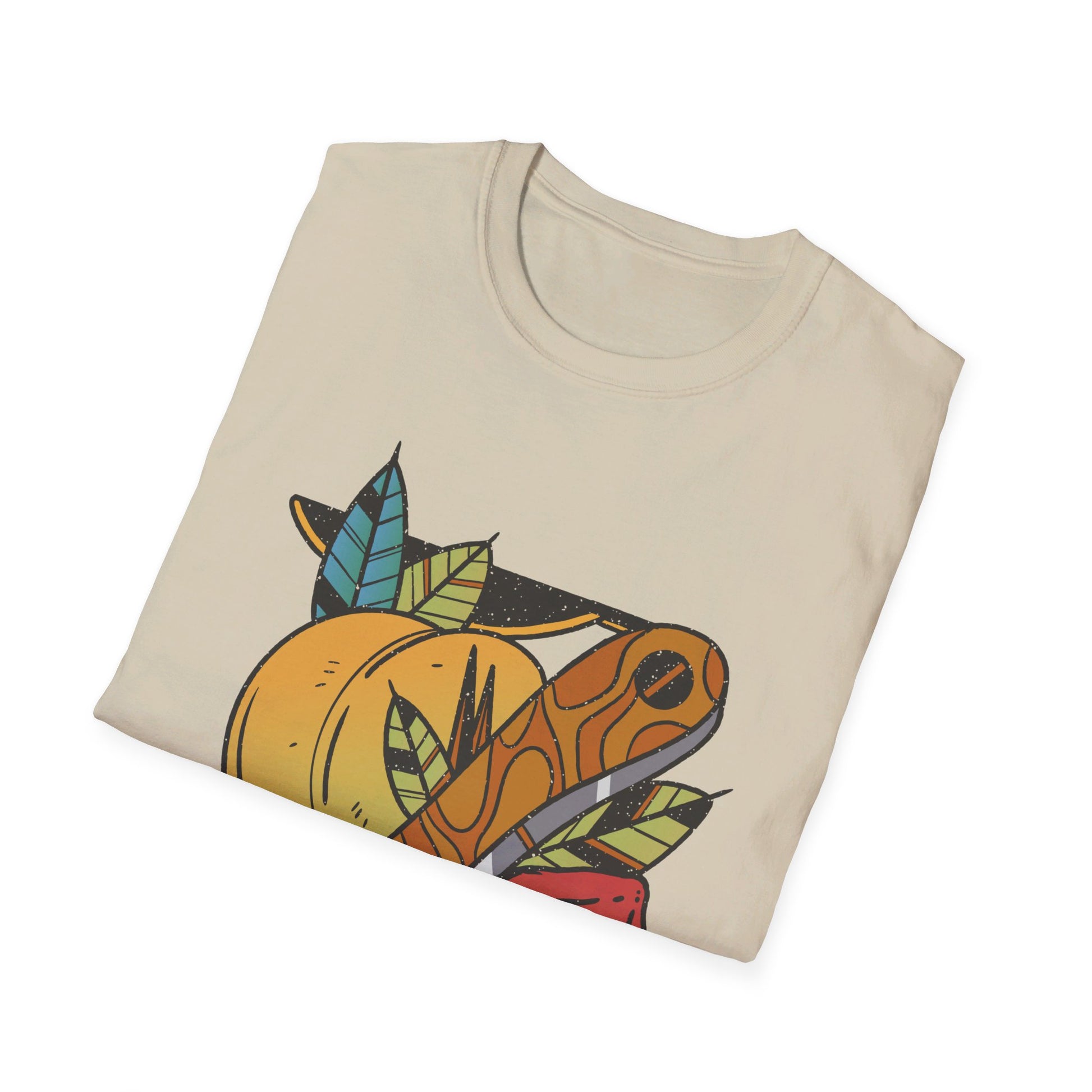 Peach Tattoo - Old School Tattoo - Front Design - Premium Bio Unisex T-Shirt - Pure Face Streetwear