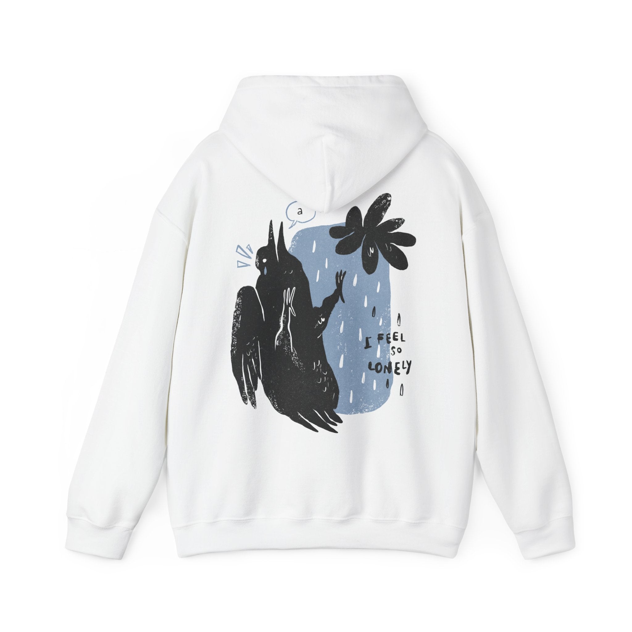 I feel so lonley - Moody Birds - Unisex Hoodie