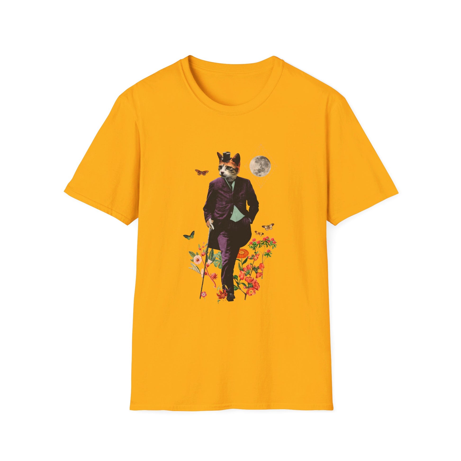 Cat - Animal Human - Front Design - Premium Bio Unisex T-Shirt - Pure Face Streetwear